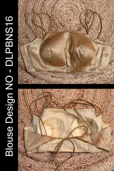 Fresh and Fashionable Royal Gold Backless Blouse